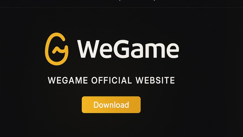 wegame官网首页主视觉：万千游戏一键开场的游戏大厅界面